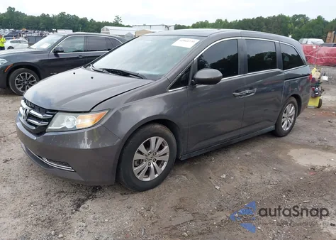 2014 Honda Odyssey Ex-L из США, поврежденный, VIN 5FNRL5H64EB017719